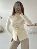 Evelyn | Getailleerd gebreid vest