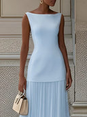 Miriam | Geplooide maxi-jurk