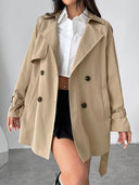Penelope | Dubbelrijige trenchcoat