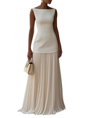 Miriam | Geplooide maxi-jurk