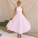 Victoria | Maxi-jurk met halternek